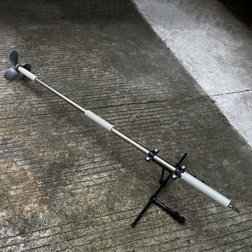 Außenborder Leichter Akku-Bootspropeller, Einfach zu Montierender Tragbarer Motor, Kleiner Bootspropeller für Bohrmaschinen, Handpropeller-Trollingmotor(With Bracket) von UrbanUp