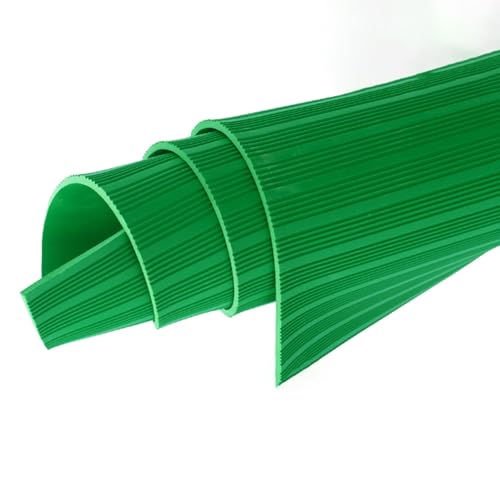 Gummimatte Weiche 6–35 kV-Isoliergummimatte, Elektrische Sicherheitsbodenmatte für Elektroräume/Labore/Fabriken, Nichtleitende Gummimattenrolle(Green,10mx1mx8mm(33'x3'x5/16")) von UrbanUp