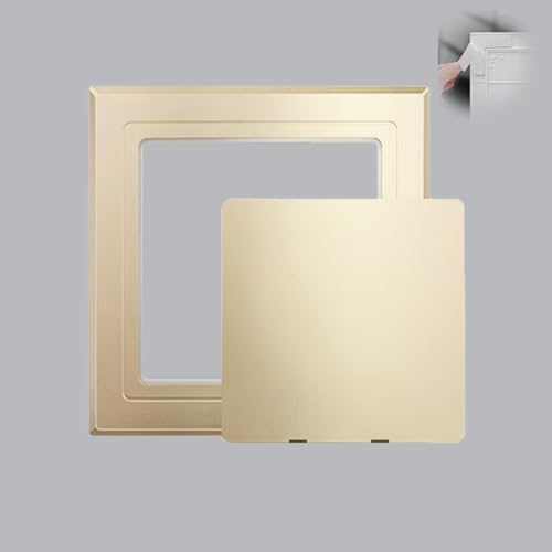 Revisionsklappe Trockenbau Abnehmbare Wand-/ Decken-Revisionsklappe mit Selbstklebender Rückseite, Kleine Kabeleinführungsabdeckung, Feuerbeständige Wandöffnungsabdeckung, Servicetür(Gold,22.5x22.5cm( Revisionsklappe Trockenbau Abnehmbare Wand-/ Decken-Revisionsklappe mit Selbstklebender Rückseite, Kleine Kabeleinführungsabdeckung, Feuerbeständige Wandöffnungsabdeckung, Servicetür(Gold,22.5x22.5cm( von UrbanUp