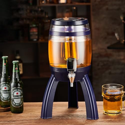 UrbanUp Biersäule Biersäule und Abnehmbarer Ständer, Getränkesäulenspender für Mimosa, Getränkesäule 3 L Mimosa Tower, Leuchtender und Transparenter Getränkekühler(Purple) von UrbanUp