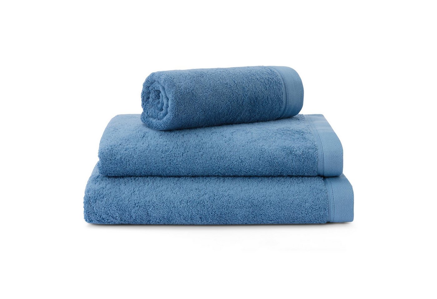 Urbanara Handtuch Handtuch Faia - Hellblau - Badetuch - 100x150 cm, Frottier (1-St), Frottier-Badetuch - 100% Bio-Baumwolle, 100x150 cm von Urbanara