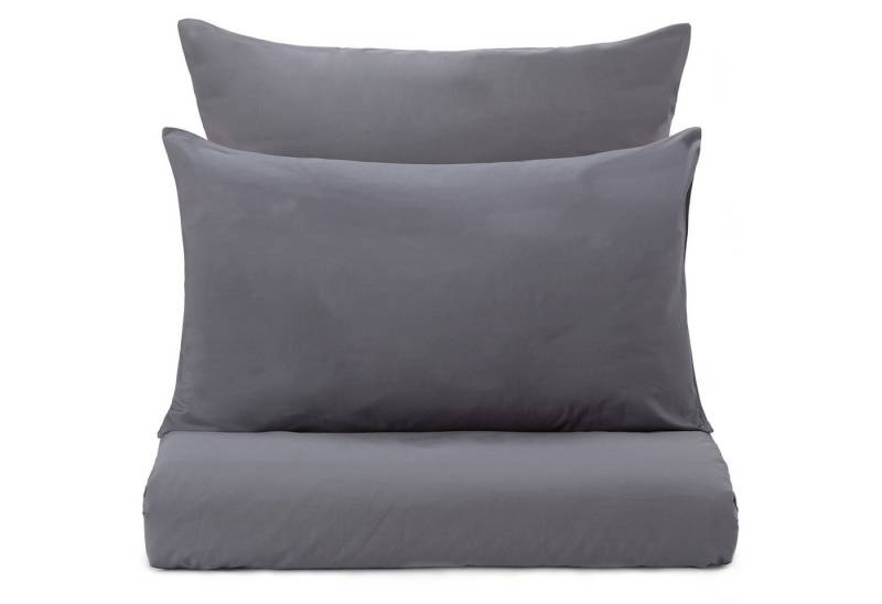 Urbanara Partnerbettwäsche Bettwäsche-Set Perpignan I 100% Baumwolle (Gekämmt), Perkal, 2 teilig, Schlichte Perkal Bettwäsche Atmungsaktiv & Leicht von Urbanara