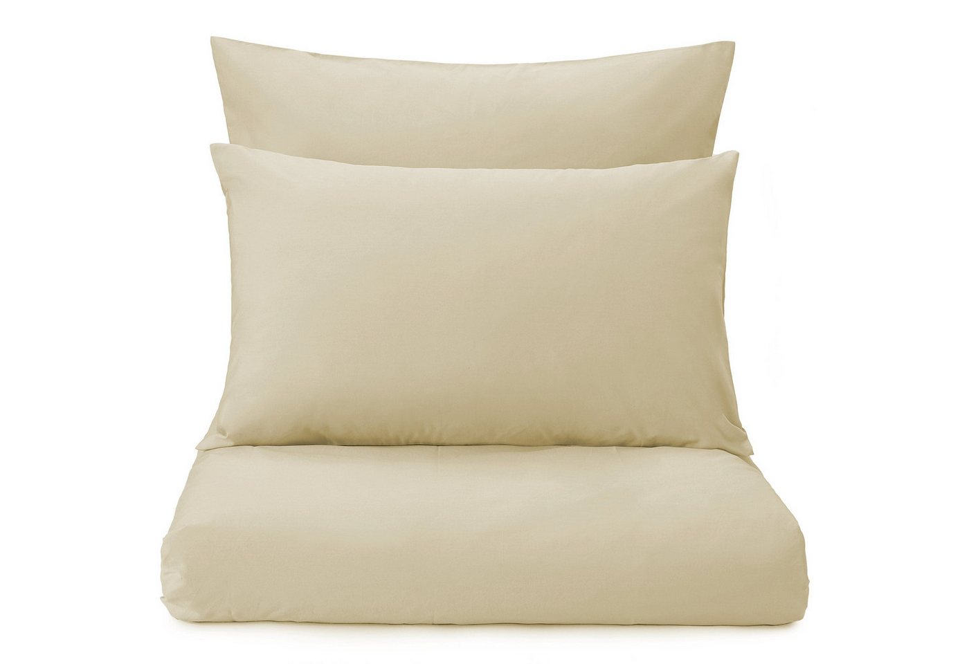 Urbanara Partnerbettwäsche Bettwäsche-Set Perpignan I 100% Baumwolle (Gekämmt), Perkal, 2 teilig, Schlichte Perkal Bettwäsche Atmungsaktiv & Leicht von Urbanara