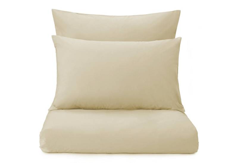 Urbanara Partnerbettwäsche Bettwäsche-Set Perpignan I 100% Baumwolle (Gekämmt), Perkal, 2 teilig, Schlichte Perkal Bettwäsche Atmungsaktiv & Leicht von Urbanara