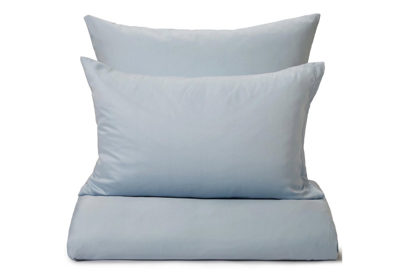 Urbanara Partnerbettwäsche Bettwäsche-Set Seretta I 100% Tencel Lyocell, Satin, 2 teilig, Geschmeidige Satin Bettwäsche mit Reißverschluss von Urbanara