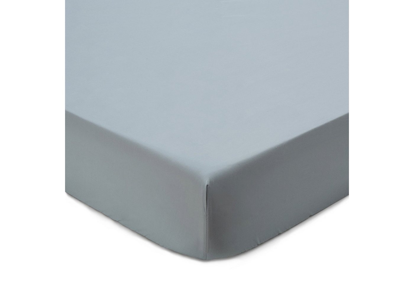 Urbanara Spannbettlaken Spannbetttuch Perpignan I 100% Baumwolle, Perkal, Gummizug: Ja, (1 Stück), Schlichtes Perkal-Bettlaken - Made in Portugal von Urbanara