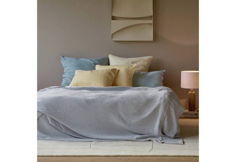 Urbanara Tagesdecke Cota Bettüberwurf, Schlichter, weicher Überwurf aus Baumwoll-Musselin von Urbanara