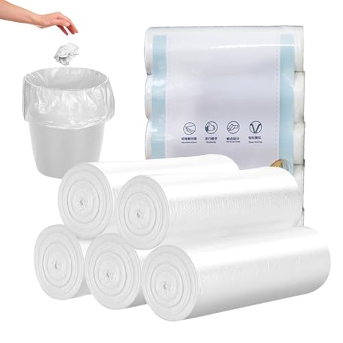 Bio Müllbeutel, 100 Stück Biomüllbeutel 20L, Müllsack Biologisch Abfallsäcke Biomülltüten Kompostierbare Müllbeutel für Küche Büro Wohnzimmer(60X50cm Weiß) von Urganvem