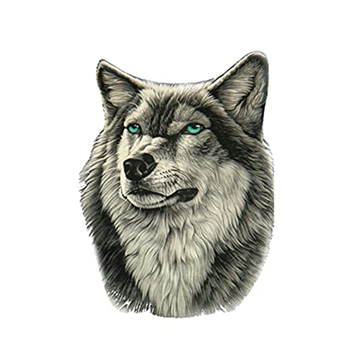 Auto Wolf Aufkleber Autosticker,3D Wolf Car Sticker,4PCS Sticker selbstklebend Autoaufkleber, Aufkleber Auto Auto Emblem Aufkleber Dekoration,für Bild Dekoration Wohnmobile Auto Car Motorrad Fahrrad von Urhause