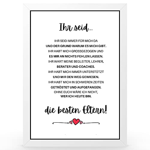 Urhome DIN A3 Kunstdruck Definition Die besten Eltern inkl. Rahmen Weiß - Worterklärung wie im Duden Lexikon als Wanddeko Spruch-Poster Deko Wandbild mit Spruch gerahmt für Wohnung Familie Geschenk Urhome DIN A3 Kunstdruck Definition Die besten Eltern inkl. Rahmen Weiß - Worterklärung wie im Duden Lexikon als Wanddeko Spruch-Poster Deko Wandbild mit Spruch gerahmt für Wohnung Familie Geschenk von Urhome