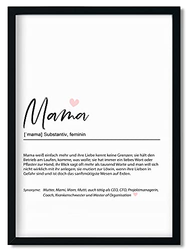 Urhome Kunstdruck Definition Mama ohne Bilderrahmen in DIN A3 - Worterklärung wie im Duden Lexikon Wandbild Wanddeko mit Spruch für Wohnung Familie Freunde Geschenk Urhome Kunstdruck Definition Mama ohne Bilderrahmen in DIN A3 - Worterklärung wie im Duden Lexikon Wandbild Wanddeko mit Spruch für Wohnung Familie Freunde Geschenk von Urhome