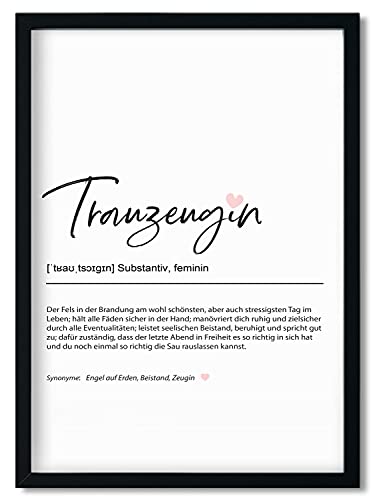 Urhome Kunstdruck Definition Trauzeugin ohne Bilderrahmen in DIN A4 - Worterklärung wie im Duden Lexikon Wandbild Wanddeko mit Spruch für Wohnung Familie Freunde Geschenk Urhome Kunstdruck Definition Trauzeugin ohne Bilderrahmen in DIN A4 - Worterklärung wie im Duden Lexikon Wandbild Wanddeko mit Spruch für Wohnung Familie Freunde Geschenk von Urhome