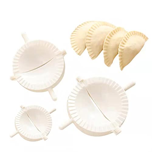 Urisgo Ravioli Dumpling Maker Set, 3 Stück Fleischpastetenformen Pastöse Gebäckpresse Manuelle Fleisch Pierogi Pressform für das Kochen zu Hause von Urisgo