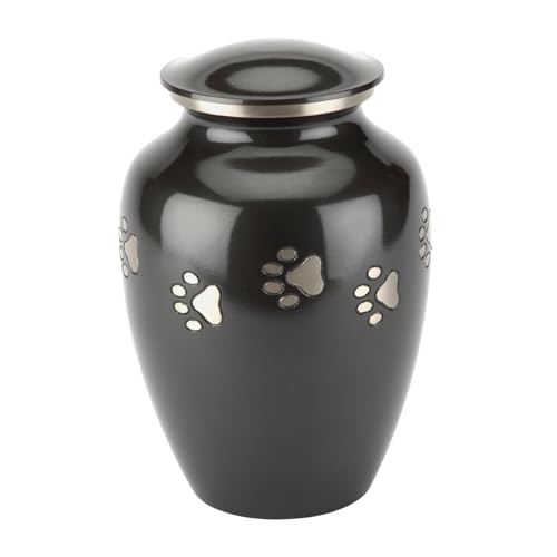 Urns UK Jarrow Urne für Haustiere 15,24 cm Zinnoptik Schwarz von Urns UK