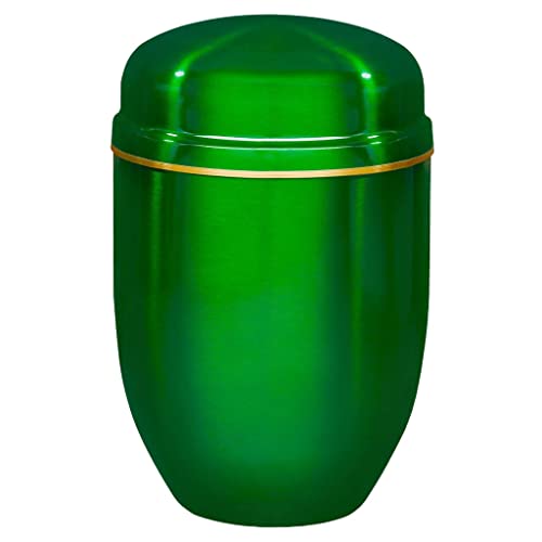 Urns UK Klassische Metall-Urne von Poynton, Stahl, Baum grün, 19 x 19 x 31 cm von Urns UK