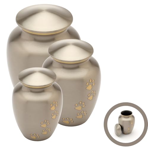 Urns UK Matlock Gedenkurne für Haustiere, Zinnoptik, 15,2 cm von Urns UK