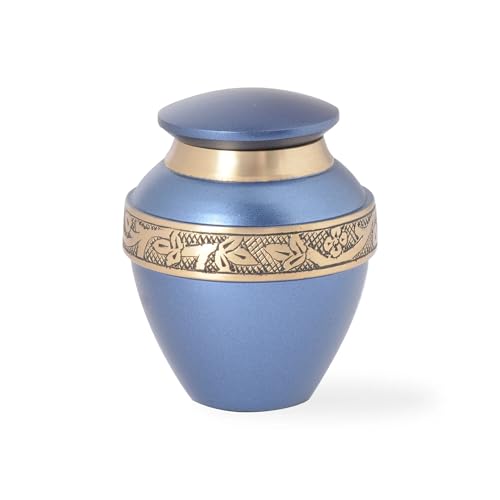 Urns UK "Swindon Messing Urne, blau von Urns UK