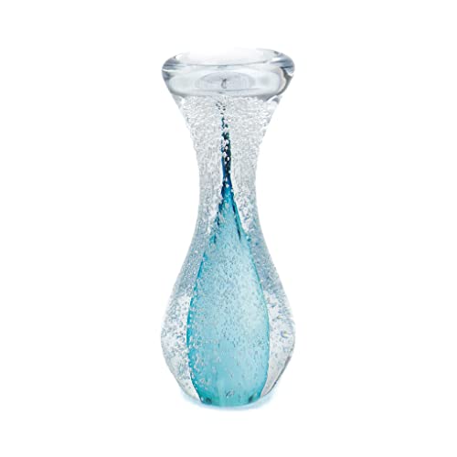 Urns UK Urne für Einäscherung, Kristallglas, blau, Keepsake von Urns UK