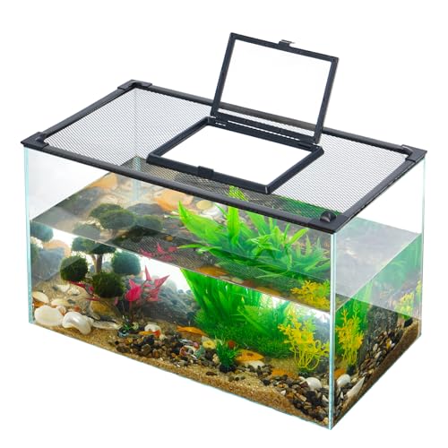 Uross Fischtankdeckel mit Fenster Magnetischer Aquariumdeckel Fischtankhaube Abdeckung Anti-Jumping Net Cover Mesh to Protect Fish Jumping Out of Fish Tank Uross Fischtankdeckel mit Fenster Magnetischer Aquariumdeckel Fischtankhaube Abdeckung Anti-Jumping Net Cover Mesh to Protect Fish Jumping Out of Fish Tank von Uross