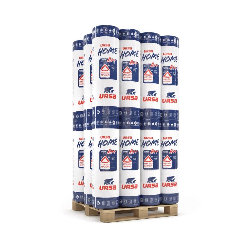 Ursa Home Klemmfilz WLG 035 140 mm (24 Rollen - 115,2 m²) 1 Palette von Ursa Home