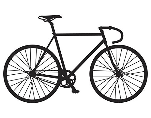 Wandtattoo No.UL1039 Rennrad Hobby Freizeit Sport Fahrrad Spaß, Farbe:Schwarz;Größe:92cm x 150cm von Ursula Lanzinger