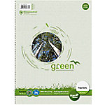 Ursus Green Notebook DIN A4 Kariert Spiralbindung Papier Weiß Nicht perforiert Recycled 160 Seiten von Ursus