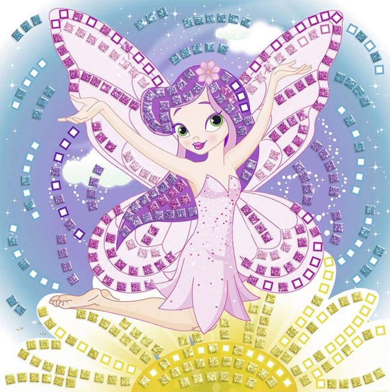 Ursus - Ludwig Bähr Bastelfilz Moosgummi Mosaik Glitter Elfe von Ursus - Ludwig Bähr
