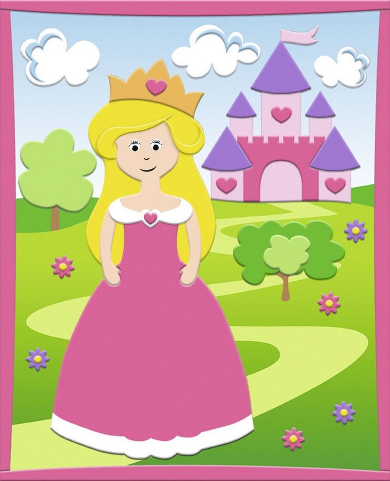 Ursus - Ludwig Bähr Bastelfilz Moosgummi-Bild 3D Prinzessin. von Ursus - Ludwig Bähr