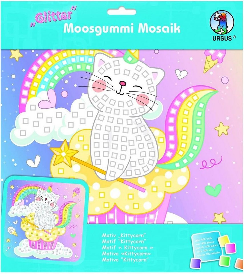 Ursus - Ludwig Bähr Moosgummi Ursus MOOSGUMMI MOSAIK GLITTER KITTYCORN"" von Ursus - Ludwig Bähr