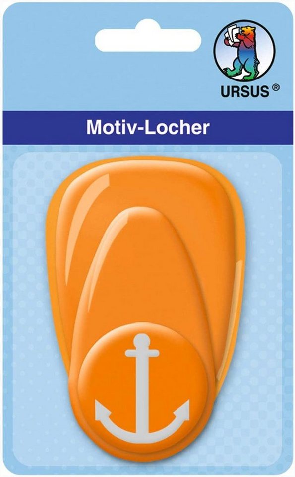 Ursus - Ludwig Bähr Motivstanzer Ursus Motiv Locher mittel Anker orange von Ursus - Ludwig Bähr