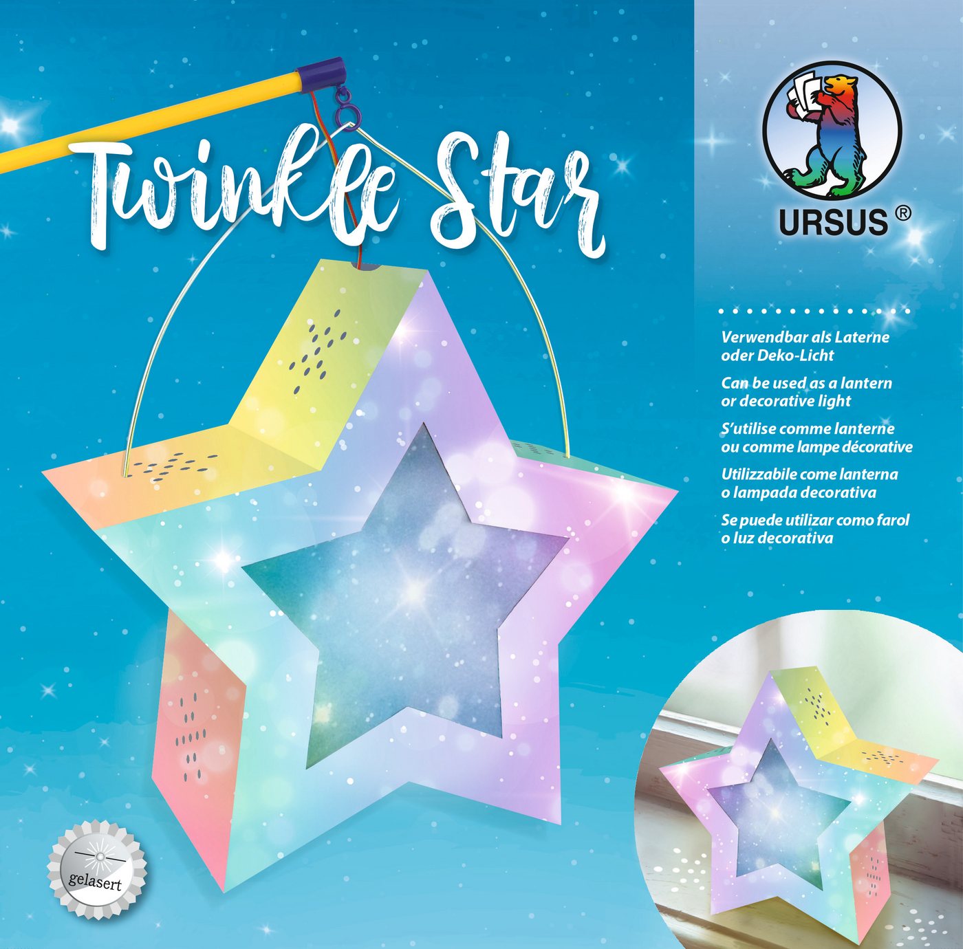 Ursus - Ludwig Bähr Papierlaterne Twinkle Star, Ø 19 cm von Ursus - Ludwig Bähr