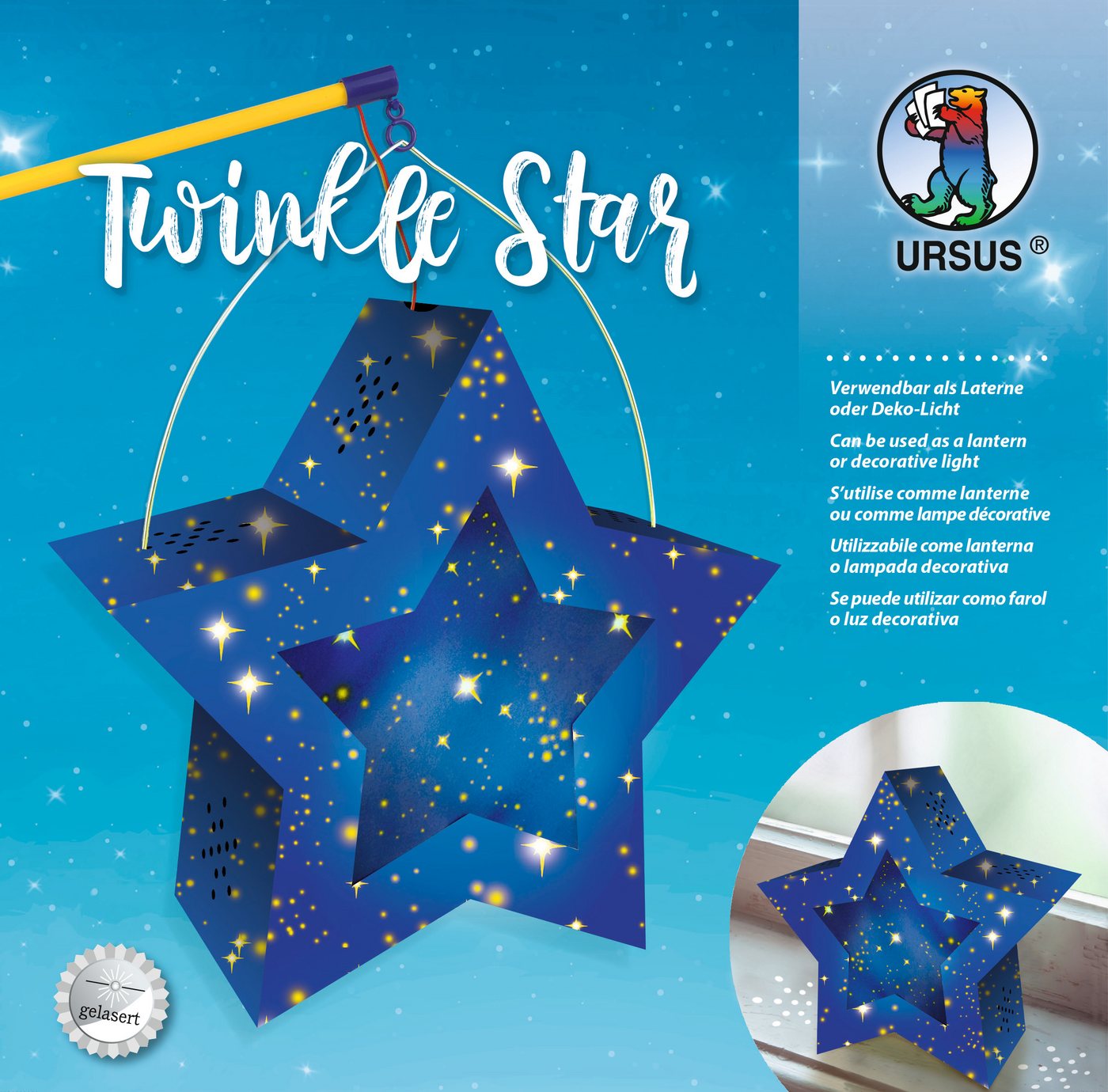 Ursus - Ludwig Bähr Papierlaterne Twinkle Star, Ø 19 cm von Ursus - Ludwig Bähr