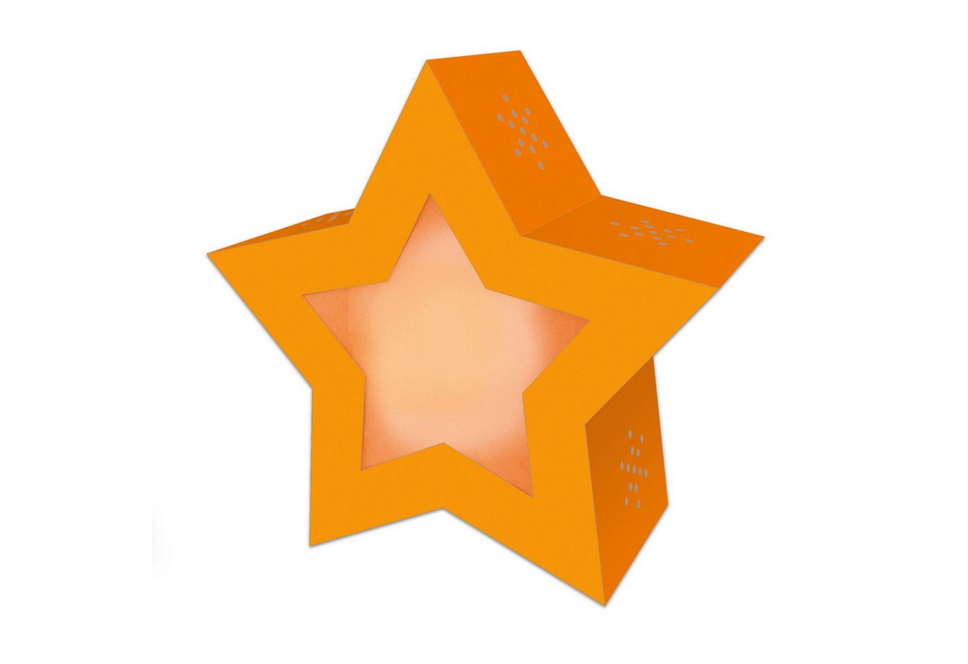 Ursus - Ludwig Bähr Umzugslaterne URSUS Twinkle Star Laternen-Bastelset NEON ORANGE von Ursus - Ludwig Bähr