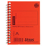 Ursus Style Notizbuch Spezial Kariert Spiralbindung Pressspan Orange Nicht perforiert 96 Seiten von Ursus