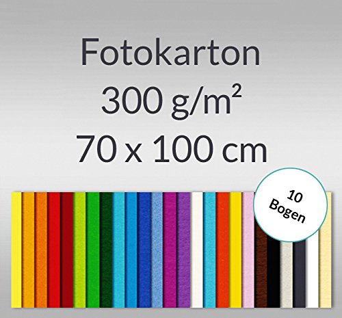 Fotokarton 70 x 100 cm weiß - 10 Bogen von Ursus