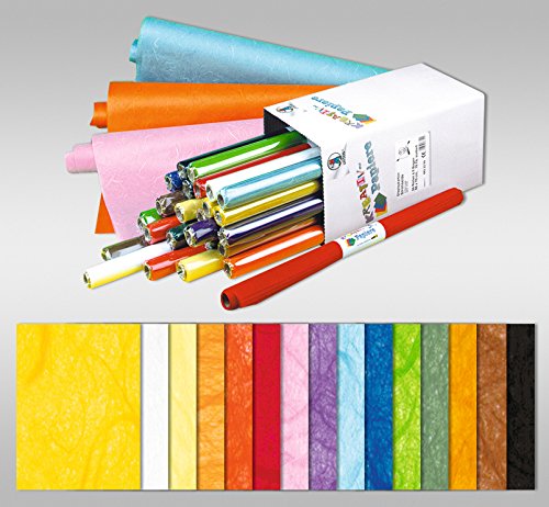 Strohseide 25 g/qm 50 x 70 cm aubergine - 5 Rollen von Ursus