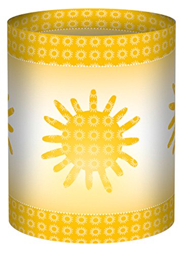 Ursus 18400050 - Mini-Tischlichter Ambiente, Joy, Sonne, 5 Blatt, aus Transparentpapier, ca. 10 x 27 cm, 115 g/qm, Durchmesser ca. 8 cm, einseitig bedruckt, ideal als Tischdeko Ursus 18400050 - Mini-Tischlichter Ambiente, Joy, Sonne, 5 Blatt, aus Transparentpapier, ca. 10 x 27 cm, 115 g/qm, Durchmesser ca. 8 cm, einseitig bedruckt, ideal als Tischdeko von Ursus