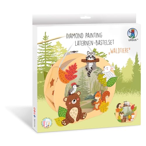 Ursus 1882 00 02F - Diamond Painting Laternen Bastelset "Waldtiere", ca. 20 x 18,7 x 8 cm, mit Glitzersteinen, zum Laterne basteln, DIY Bastelset für Lampionumzug & Deko Ursus 1882 00 02F - Diamond Painting Laternen Bastelset "Waldtiere", ca. 20 x 18,7 x 8 cm, mit Glitzersteinen, zum Laterne basteln, DIY Bastelset für Lampionumzug & Deko von Ursus