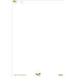 Ursus GREEN Flipchart-Papier Recycelt 68 x 99cm 20 Blatt 80 g/m² Blank Weiß 5 Stück à 20 Blatt von Ursus