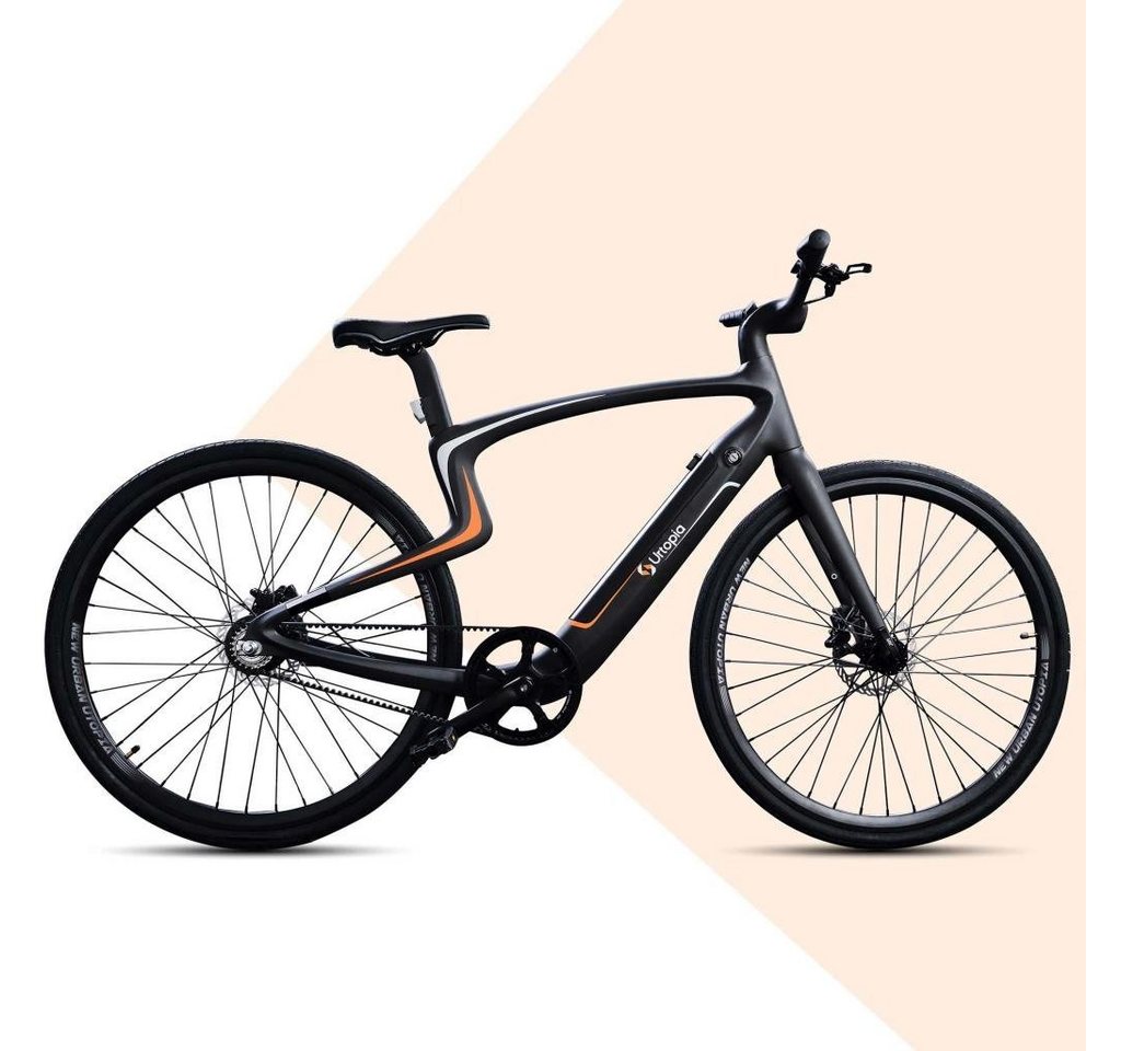 Urtopia E-Bike Sirius Lyra Rainbow sprachgesteuertes Voll-Carbon E-Bike Fahrrad smart, 5 Gang, 250W Motor 35Nm, 360,00 Wh Akku, (mit Ladegerät), Fingerabrucksensor, Anti Diebstahl, GPS Tracking, entnehmbahrer Akku von Urtopia