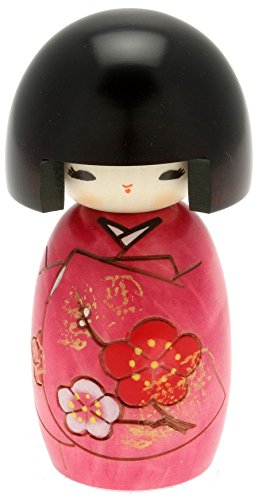 Usaburo Japanische Kokeshi-Puppe, Akiko's lila Kimono von Usaburo Kokeshi