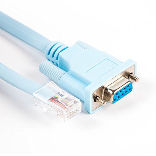 Console Rollover Cable USB RS232 to RJ45 Cab Router Console for Cisco Huawei etc (USB DB9 blue) von usangreen