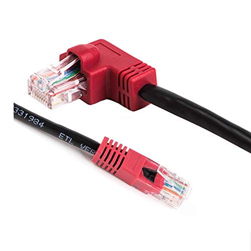 Abgewinkeltes RJ45 Ethernet-Patchkabel, L-Form, Internet-Lan-Kabel, Cat5-Patchkabel, 1,8 m (rechts gewinkelt) von Usangreen