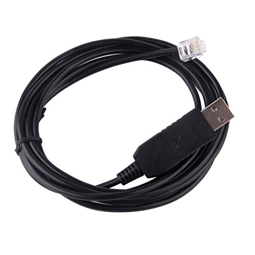 Usangreen USB DB9 RS232 auf RJ11 RJ12 serielles Kabel für Schrittmotor DM432C DM442 DM556 Leadshine Servo 1,8 m (USB auf RJ12 (mit FTDI-Chip)) von Usangreen