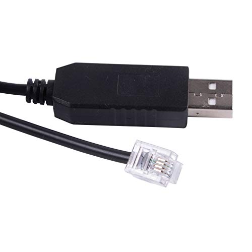 usangreen USB-auf-RJ11-Kabel für Skywatcher EQ6 EQ5 HEQ5 EQMOD ASCOM PC, 500 cm, USB auf RJ11 6p4C, für Synscan-Handcontroller, Laptop, PC, Windows Vista, Android von usangreen