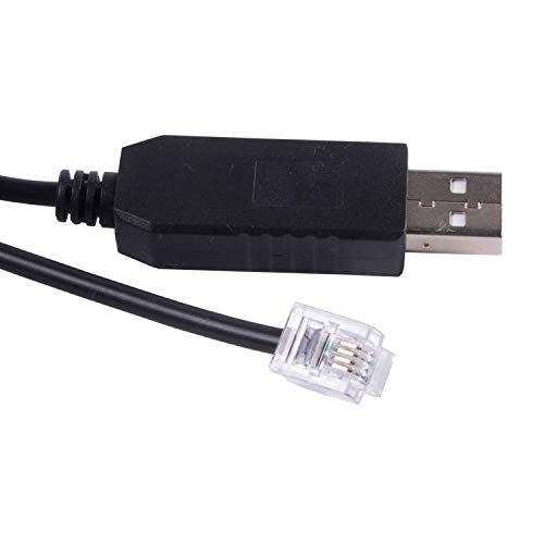 USB auf RJ11 Kabel für Skywatcher EQ6 EQ5 HEQ5 EQMOD ASCOM PC zum Verbinden des Synscan Handcontroller-Upgrades (180 cm, USB auf RJ11/6p4c) von Usangreen