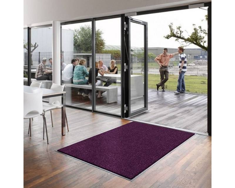 Use & Wash Fußmatte Schmutzfangmatte Joy Aubergine, Sauberlaufmatte, Rechteckig, Höhe: 7 mm Use & Wash Fußmatte Schmutzfangmatte Joy Aubergine, Sauberlaufmatte, Rechteckig, Höhe: 7 mm von Use & Wash