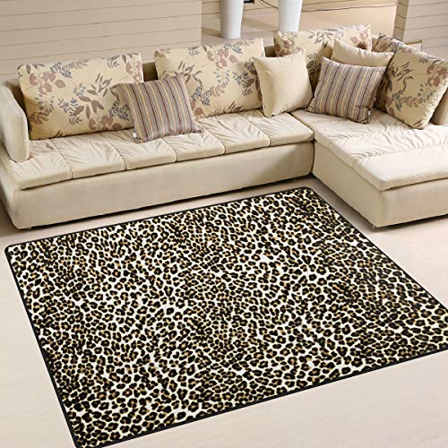 Use7 Teppich mit abstraktem Leopardenmuster, für Wohnzimmer, Schlafzimmer, 203 x 147,3 cm von Use7