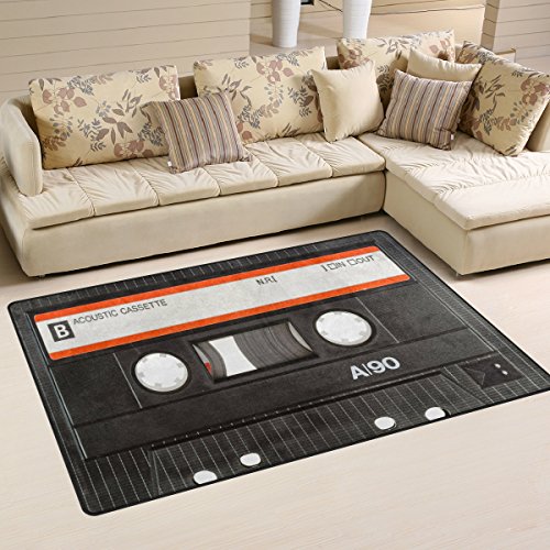 Use7 Antirutschmatte mit altem Kassettenband, für Wohnzimmer, Schlafzimmer, 50 x 80 cm Use7 Antirutschmatte mit altem Kassettenband, für Wohnzimmer, Schlafzimmer, 50 x 80 cm von Use7