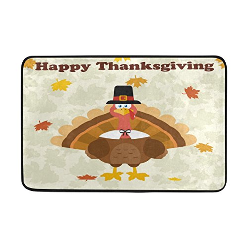 Use7 Happy Thanksgiving Fußmatte/Fußmatte für den Innen- und Außenbereich, 60 x 40 cm von Use7